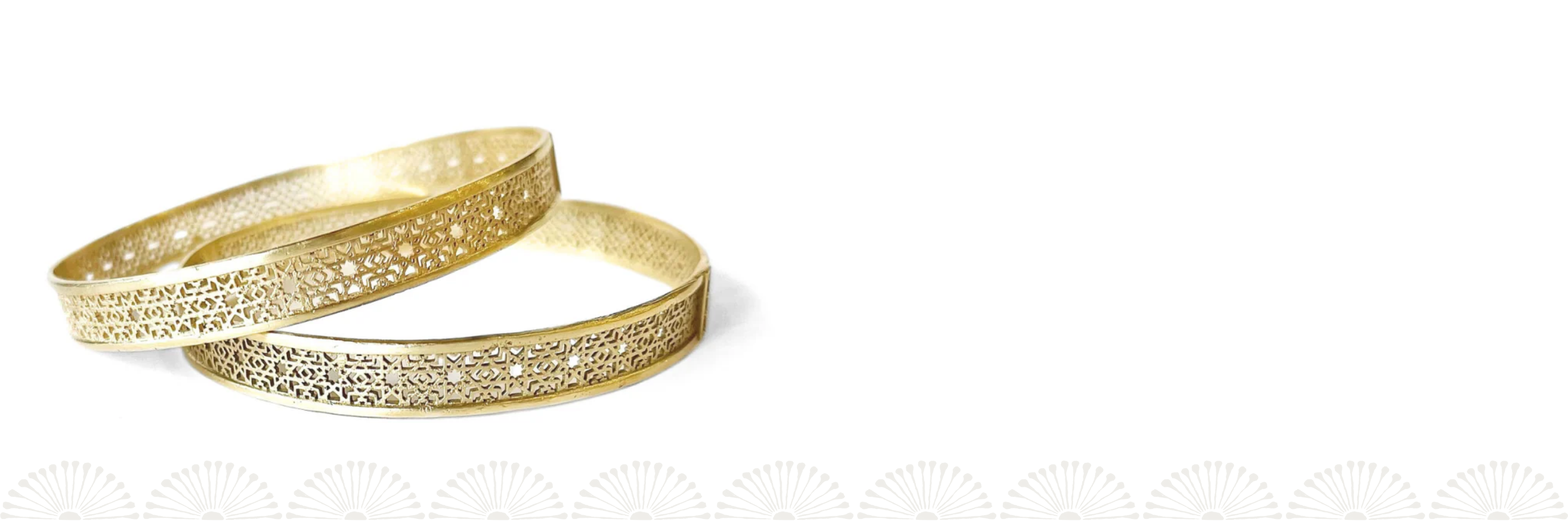 Borja Gold Bangles Morrocan design - Nina Alexandra Jewellery